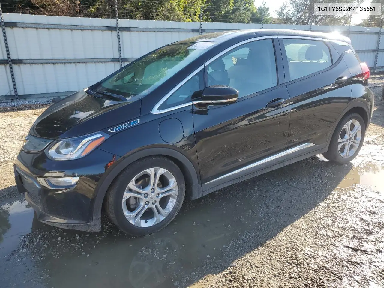 2019 Chevrolet Bolt Ev Lt VIN: 1G1FY6S02K4135651 Lot: 61337085