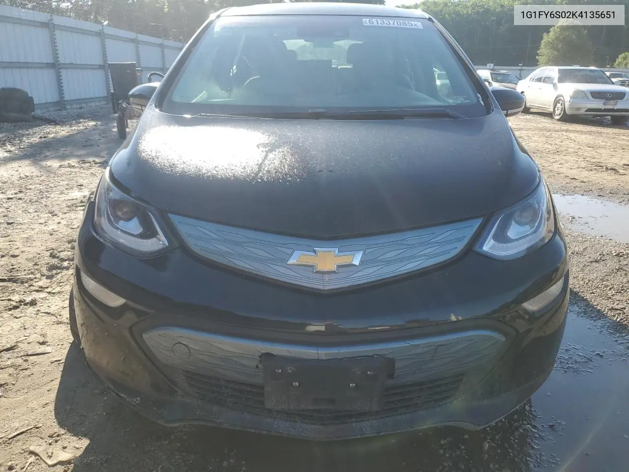 2019 Chevrolet Bolt Ev Lt VIN: 1G1FY6S02K4135651 Lot: 61337085