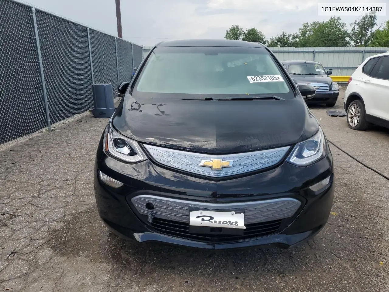 2019 Chevrolet Bolt Ev Lt VIN: 1G1FW6S04K4144387 Lot: 62352105
