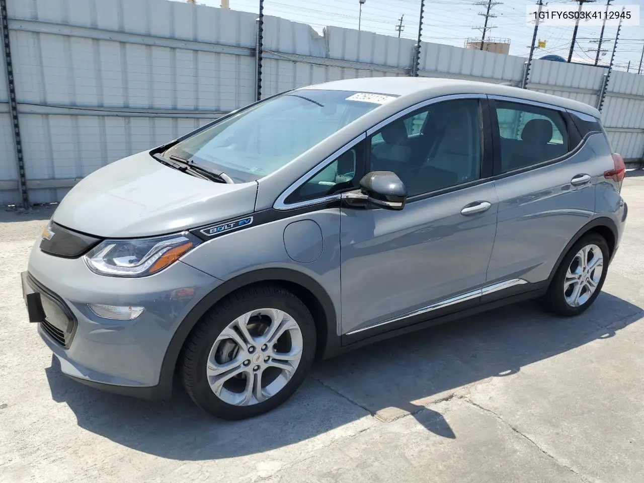 2019 Chevrolet Bolt Ev Lt VIN: 1G1FY6S03K4112945 Lot: 62604115