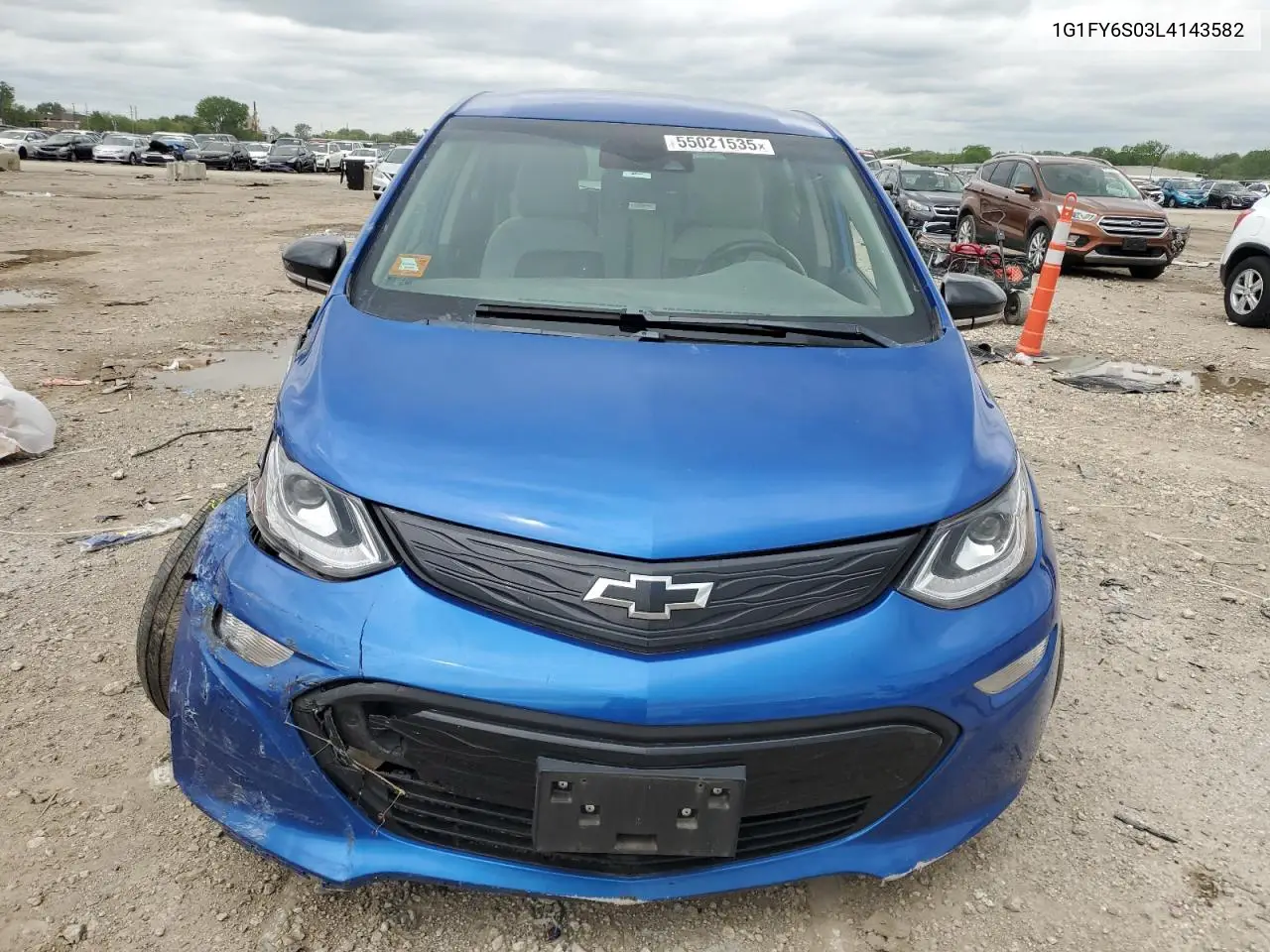 2020 Chevrolet Bolt Ev Lt VIN: 1G1FY6S03L4143582 Lot: 55021535