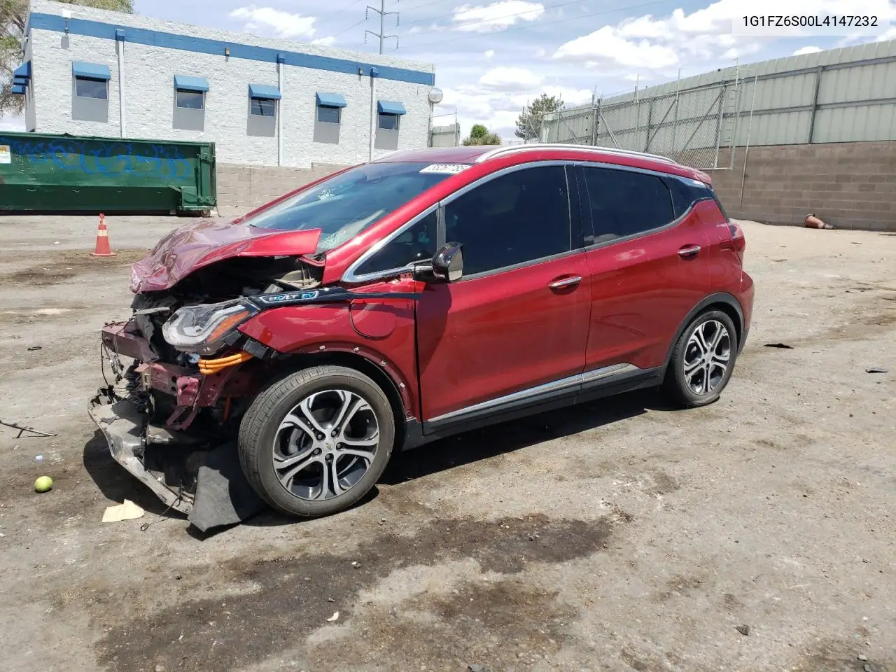 2020 Chevrolet Bolt Ev Premier VIN: 1G1FZ6S00L4147232 Lot: 55267785