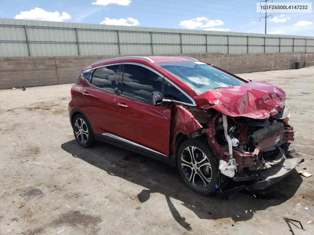 2020 Chevrolet Bolt Ev Premier VIN: 1G1FZ6S00L4147232 Lot: 55267785