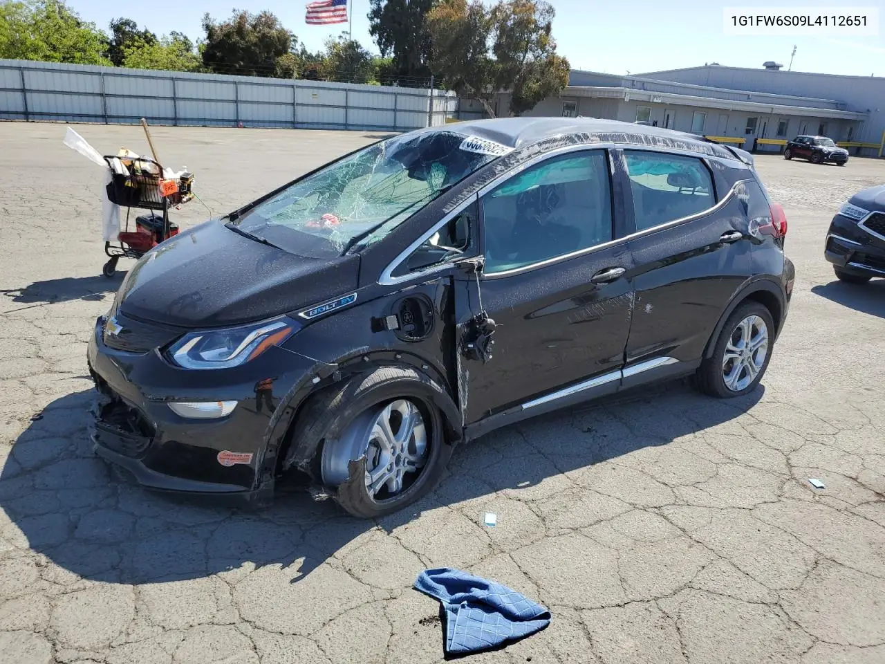 2020 Chevrolet Bolt Ev Lt VIN: 1G1FW6S09L4112651 Lot: 55336825