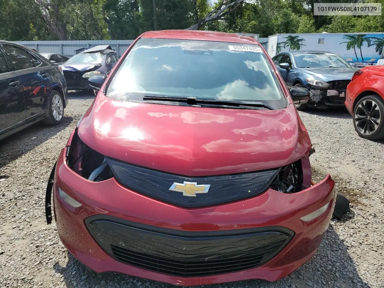 2020 Chevrolet Bolt Ev Lt VIN: 1G1FW6S08L4107179 Lot: 55347095