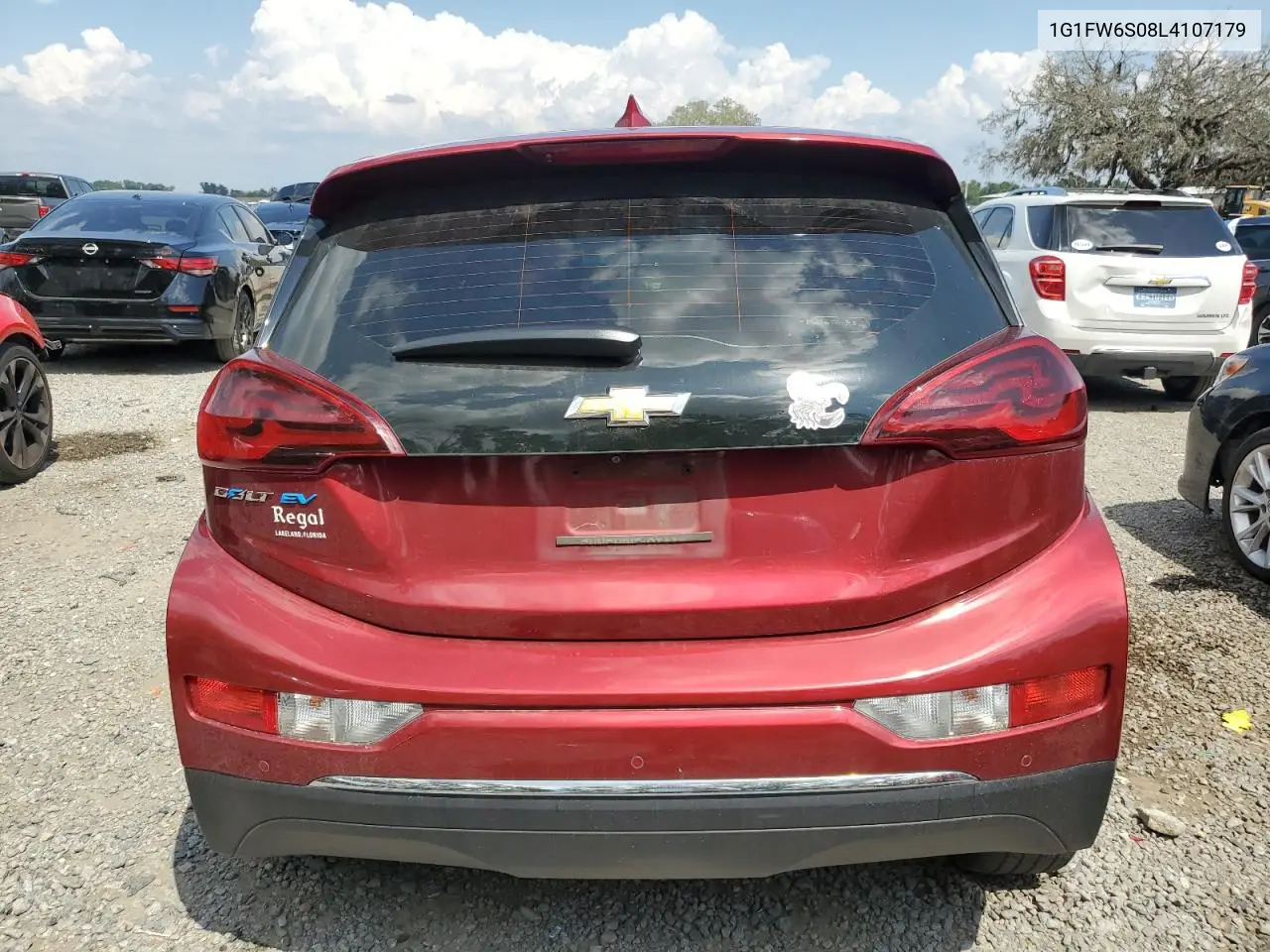 2020 Chevrolet Bolt Ev Lt VIN: 1G1FW6S08L4107179 Lot: 55347095