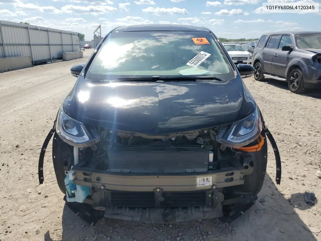 2020 Chevrolet Bolt Ev Lt VIN: 1G1FY6S06L4120345 Lot: 55500975
