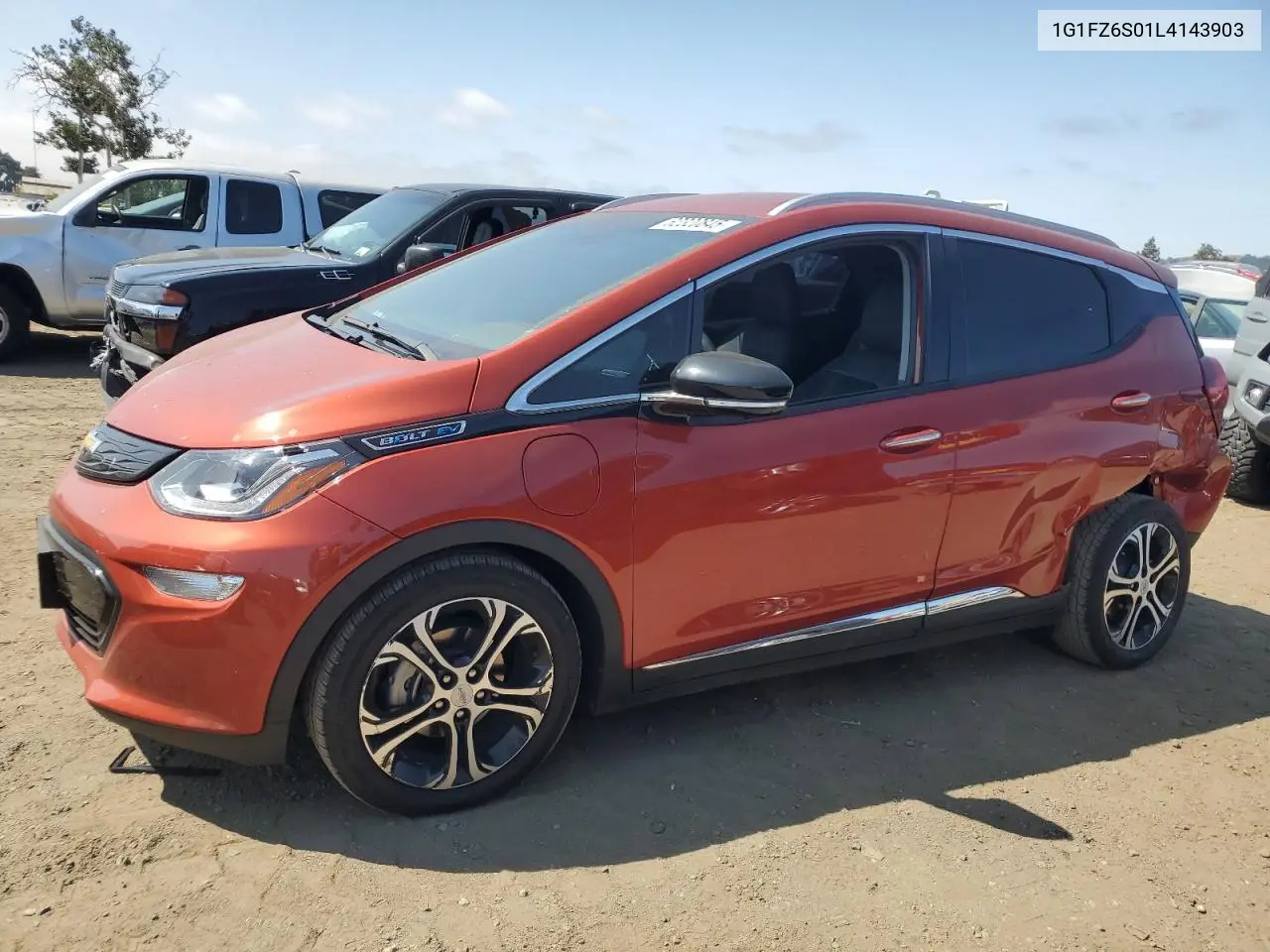 2020 Chevrolet Bolt Ev Premier VIN: 1G1FZ6S01L4143903 Lot: 62320845