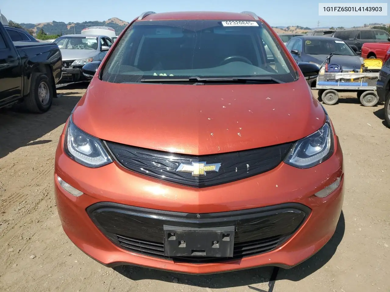 2020 Chevrolet Bolt Ev Premier VIN: 1G1FZ6S01L4143903 Lot: 62320845