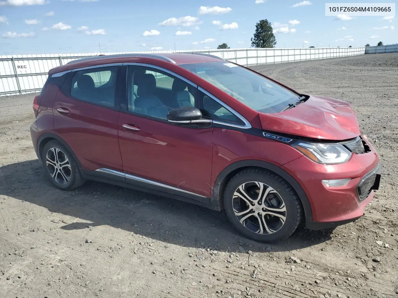 2021 Chevrolet Bolt Ev Premier VIN: 1G1FZ6S04M4109665 Lot: 55097325