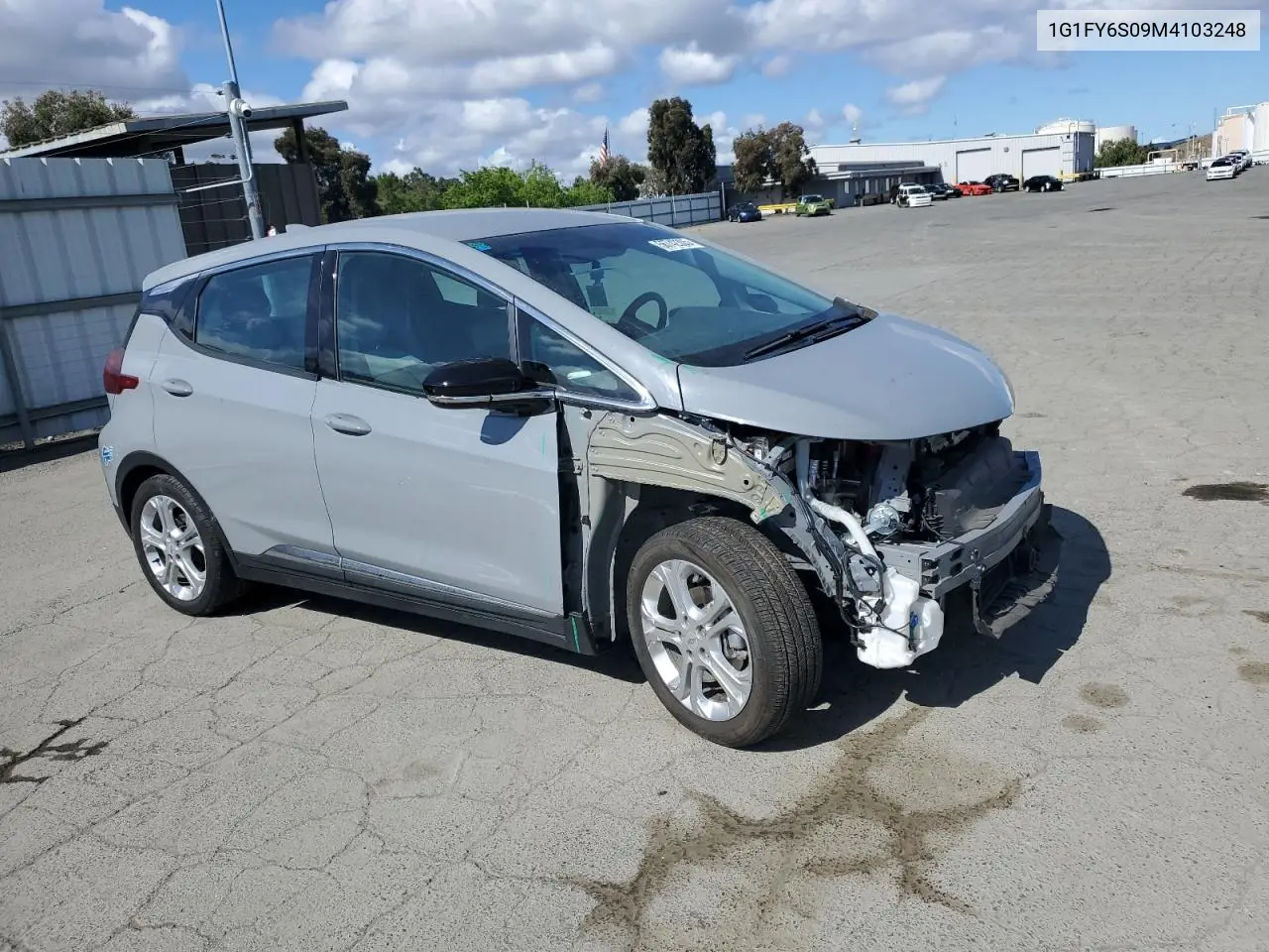 2021 Chevrolet Bolt Ev Lt VIN: 1G1FY6S09M4103248 Lot: 56742305