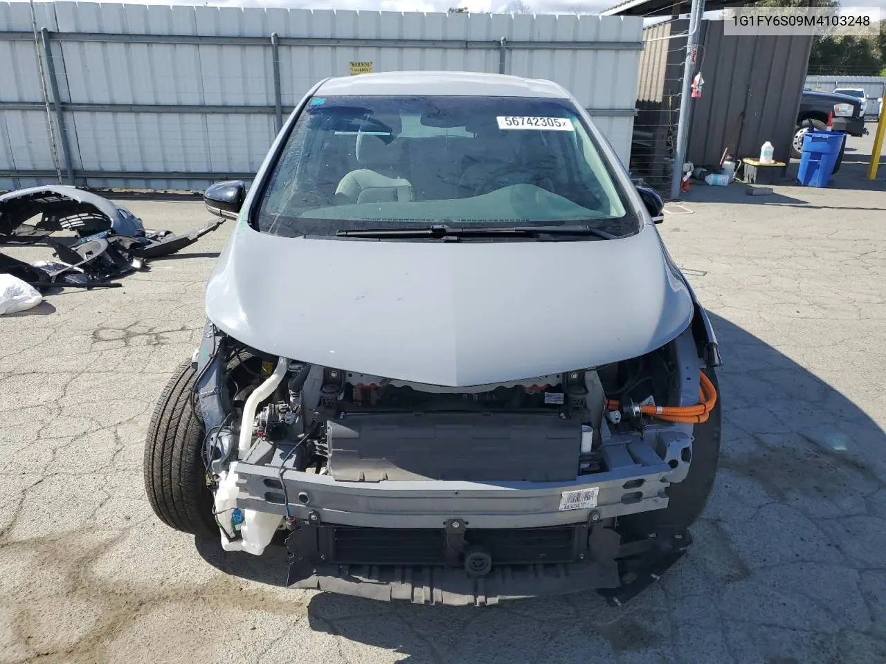 2021 Chevrolet Bolt Ev Lt VIN: 1G1FY6S09M4103248 Lot: 56742305