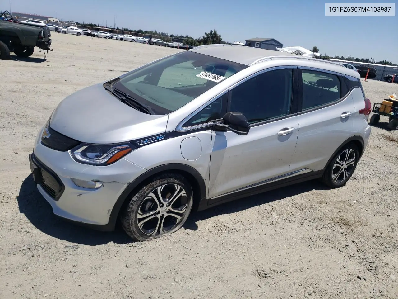 2021 Chevrolet Bolt Ev Premier VIN: 1G1FZ6S07M4103987 Lot: 61461585