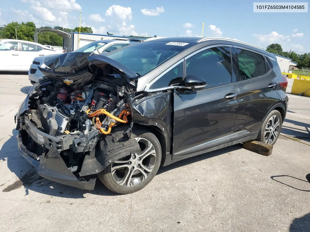 2021 Chevrolet Bolt Ev Premier VIN: 1G1FZ6S03M4104585 Lot: 62078965