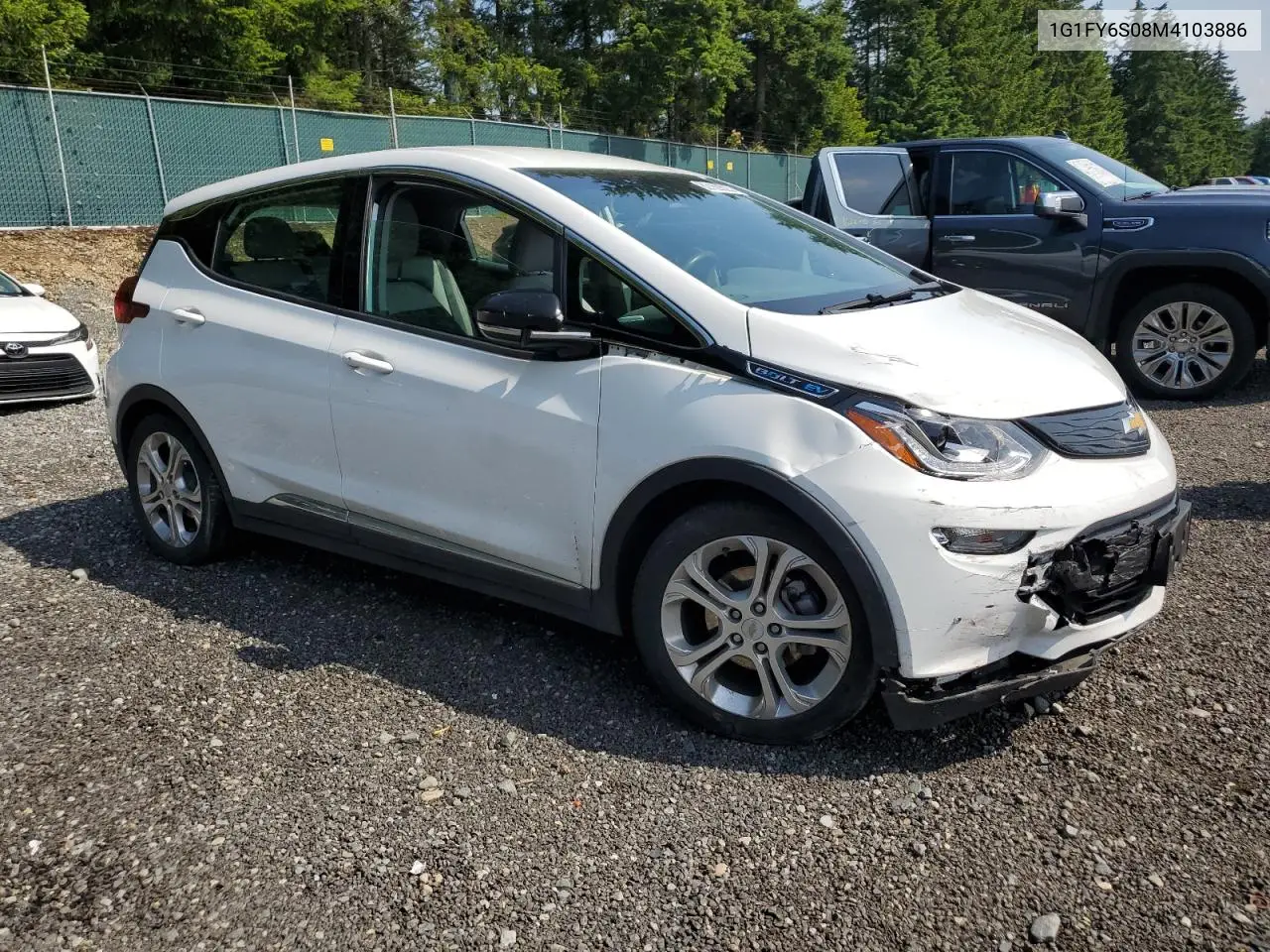 2021 Chevrolet Bolt Ev Lt VIN: 1G1FY6S08M4103886 Lot: 62159825