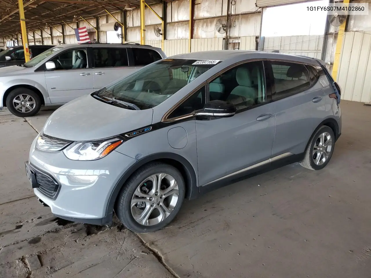 2021 Chevrolet Bolt Ev Lt VIN: 1G1FY6S07M4102860 Lot: 62397165