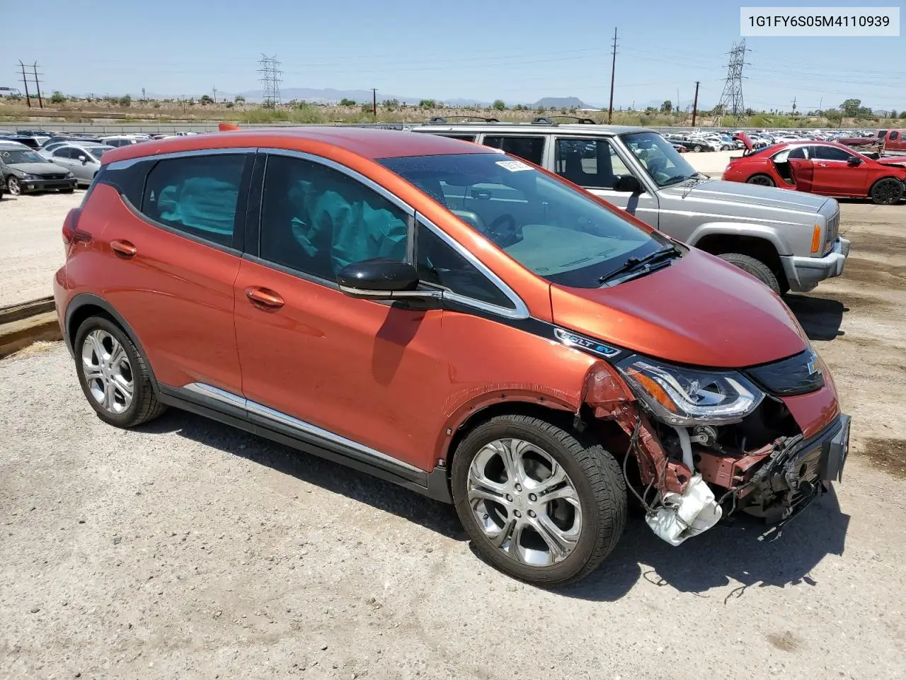 2021 Chevrolet Bolt Ev Lt VIN: 1G1FY6S05M4110939 Lot: 62913675