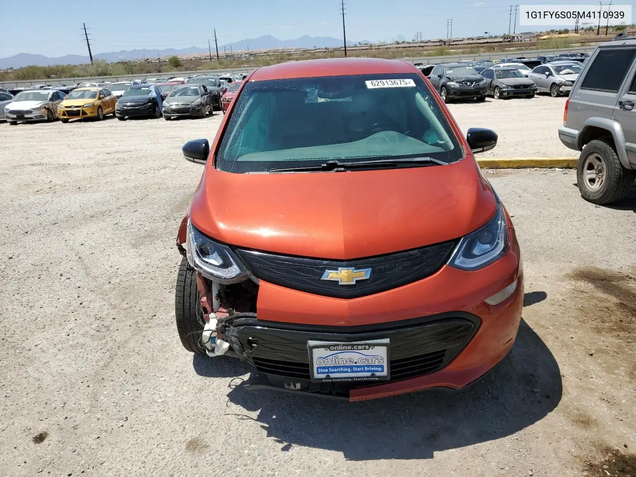 2021 Chevrolet Bolt Ev Lt VIN: 1G1FY6S05M4110939 Lot: 62913675