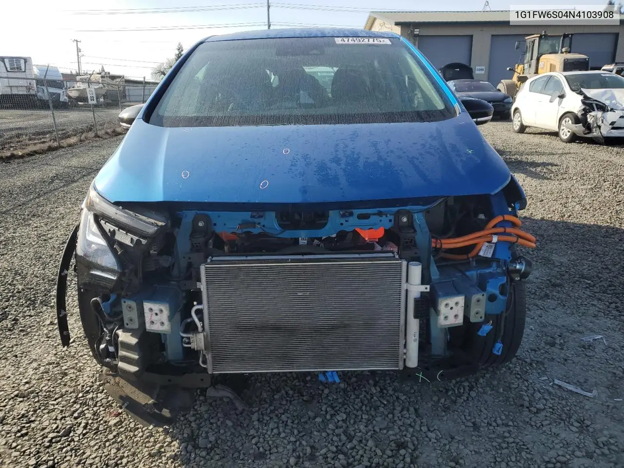 2022 Chevrolet Bolt Ev 1Lt VIN: 1G1FW6S04N4103908 Lot: 47492775
