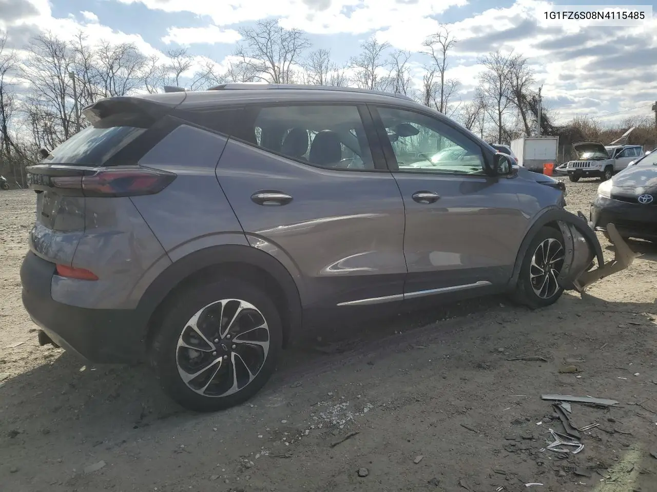 2022 Chevrolet Bolt Euv Premier VIN: 1G1FZ6S08N4115485 Lot: 50539195