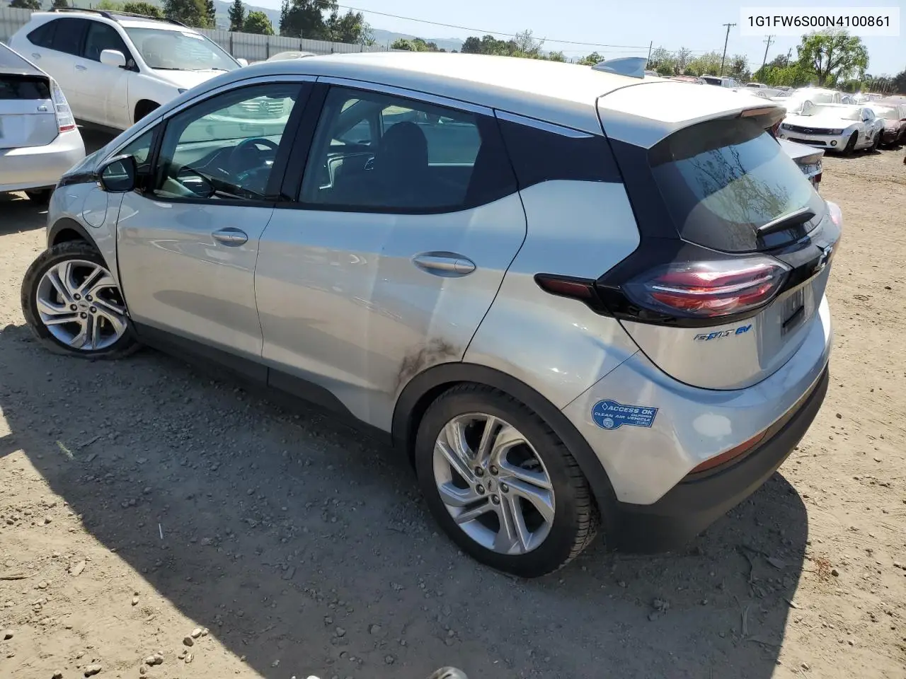 2022 Chevrolet Bolt Ev 1Lt VIN: 1G1FW6S00N4100861 Lot: 52568135