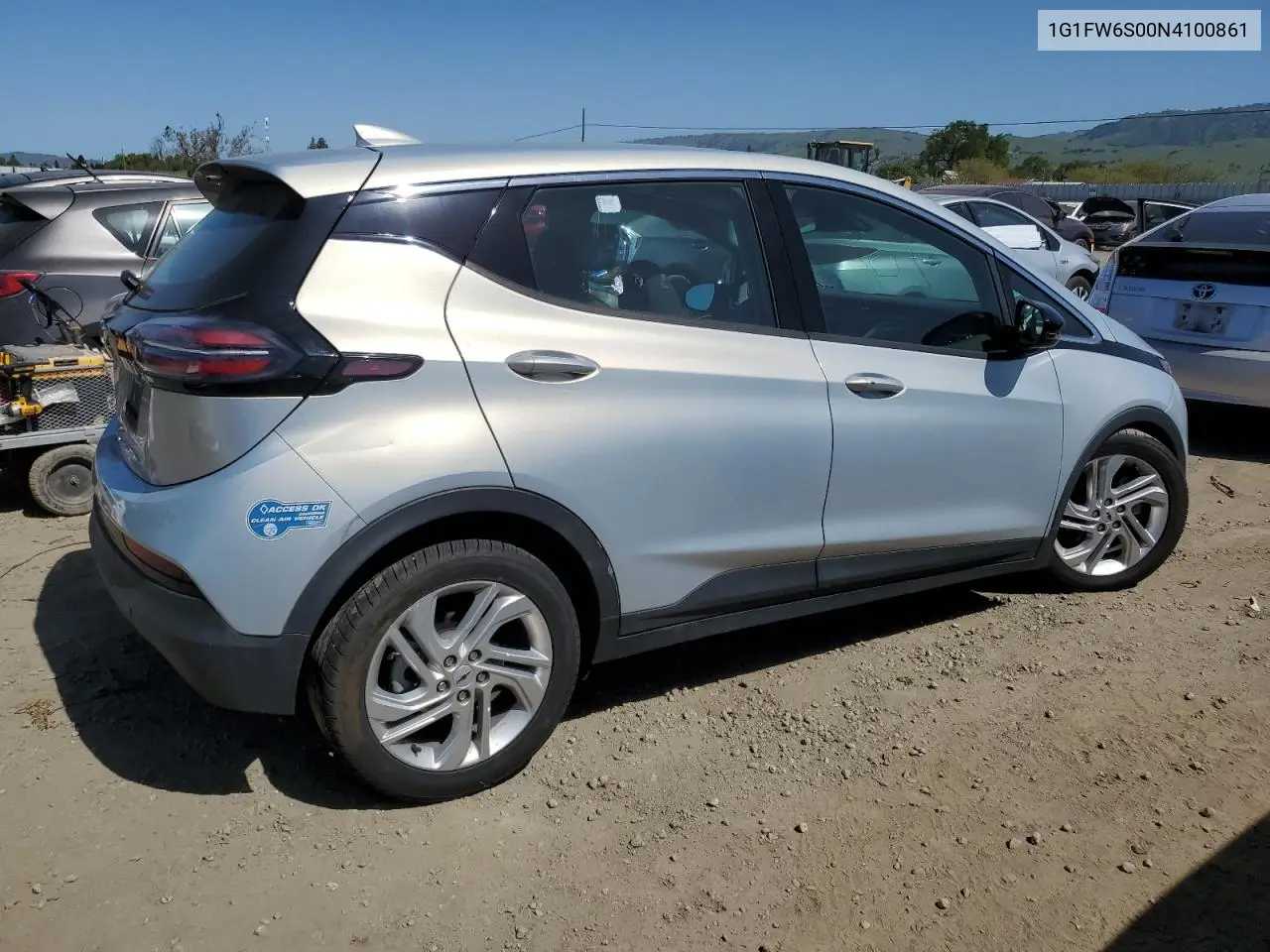 2022 Chevrolet Bolt Ev 1Lt VIN: 1G1FW6S00N4100861 Lot: 52568135