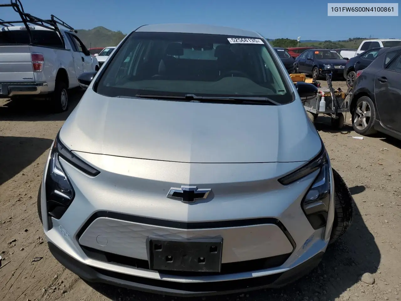 2022 Chevrolet Bolt Ev 1Lt VIN: 1G1FW6S00N4100861 Lot: 52568135