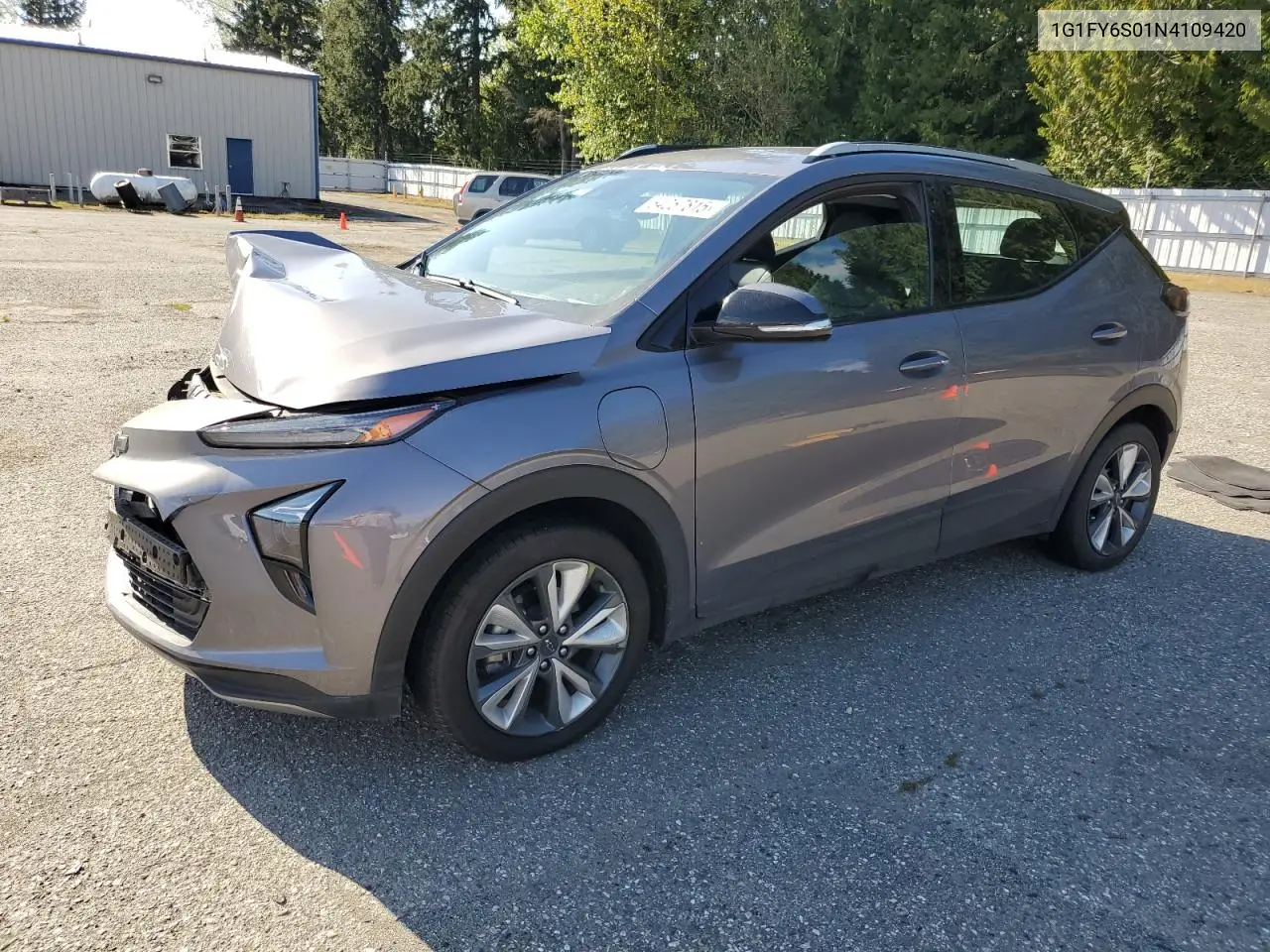 2022 Chevrolet Bolt Euv Lt VIN: 1G1FY6S01N4109420 Lot: 54257815