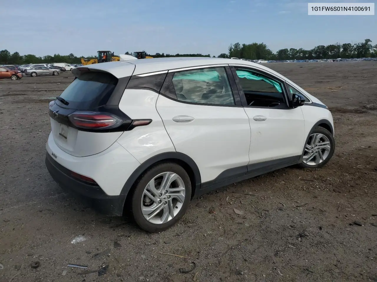 2022 Chevrolet Bolt Ev 1Lt VIN: 1G1FW6S01N4100691 Lot: 56290225