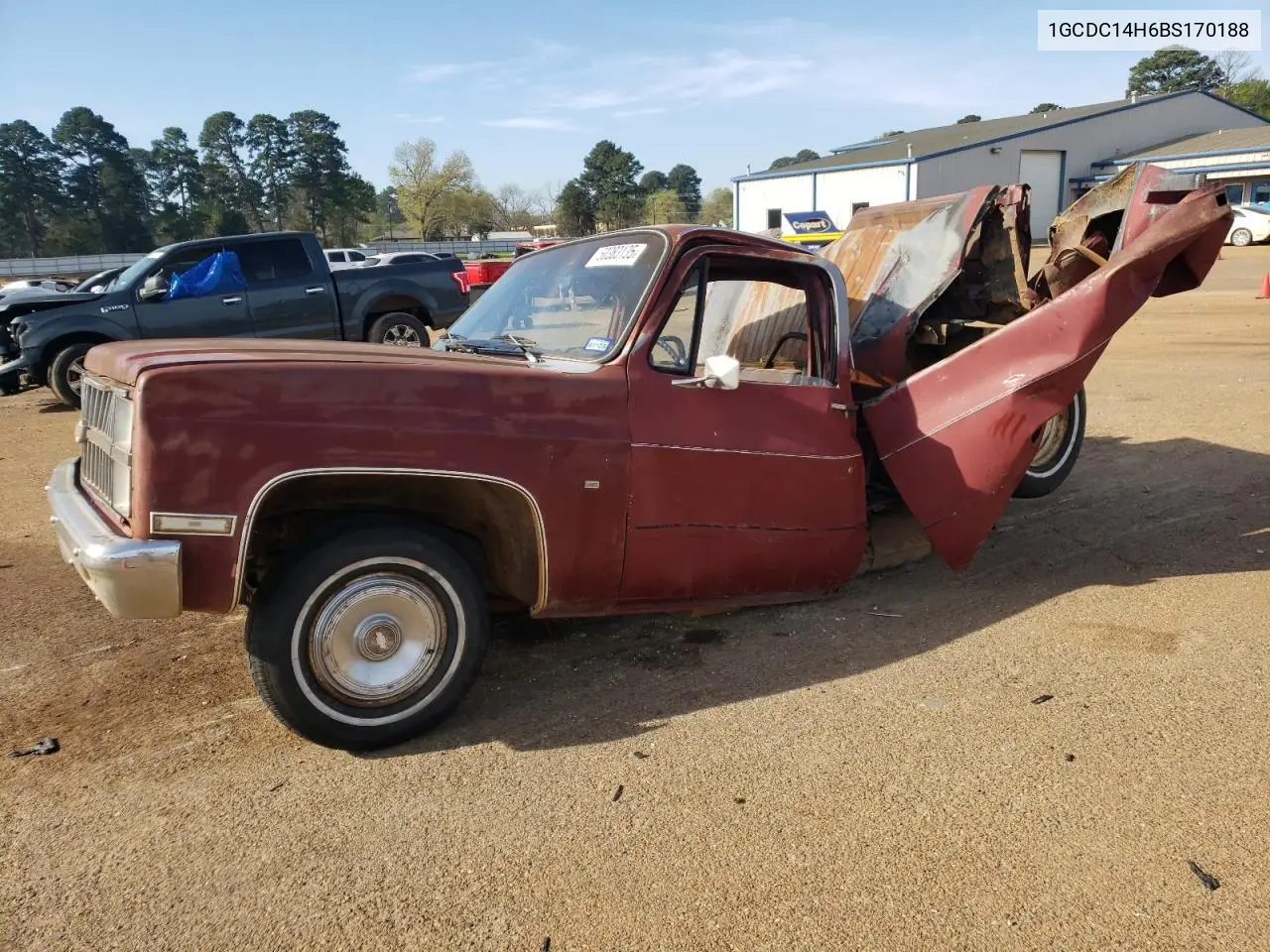 1981 Chevrolet C10 VIN: 1GCDC14H6BS170188 Lot: 50383135