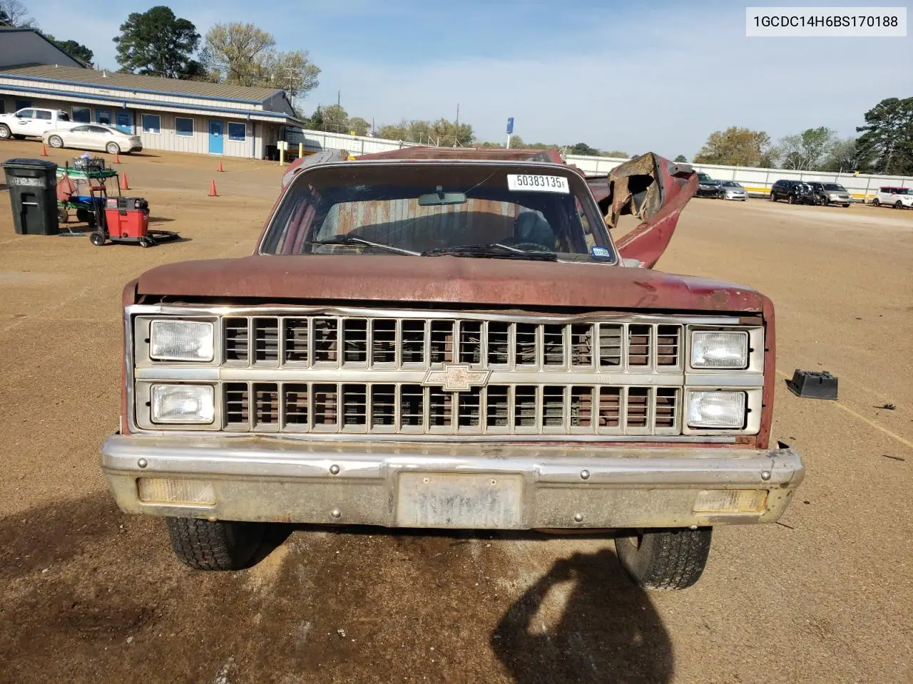 1981 Chevrolet C10 VIN: 1GCDC14H6BS170188 Lot: 50383135