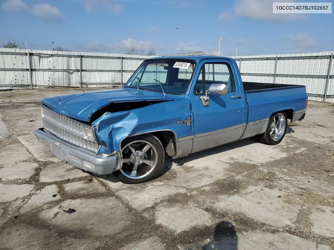 1981 Chevrolet C10 VIN: 1GCCC14D7BJ102657 Lot: 52448215