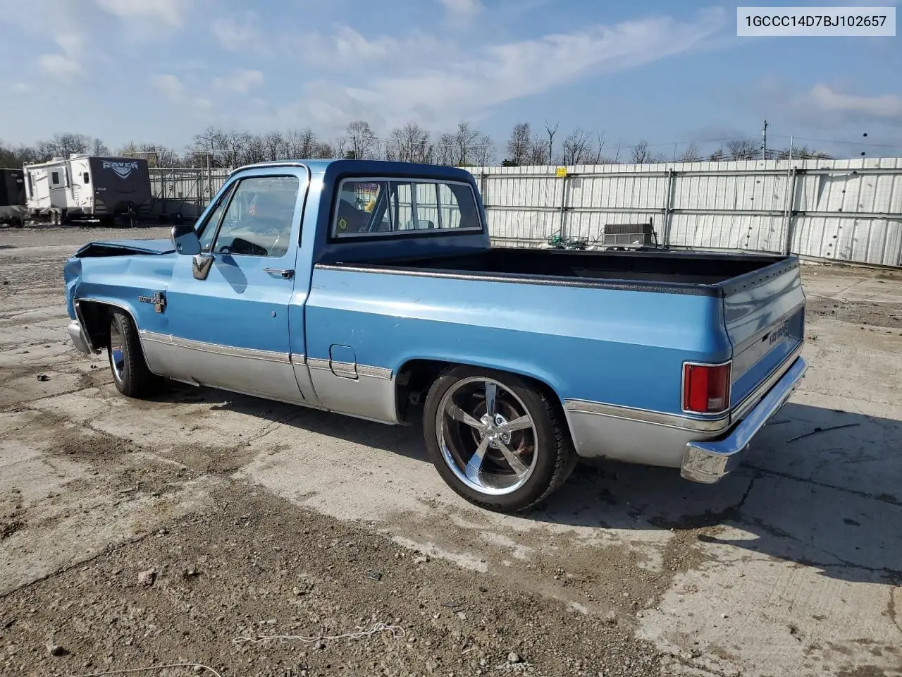 1981 Chevrolet C10 VIN: 1GCCC14D7BJ102657 Lot: 52448215