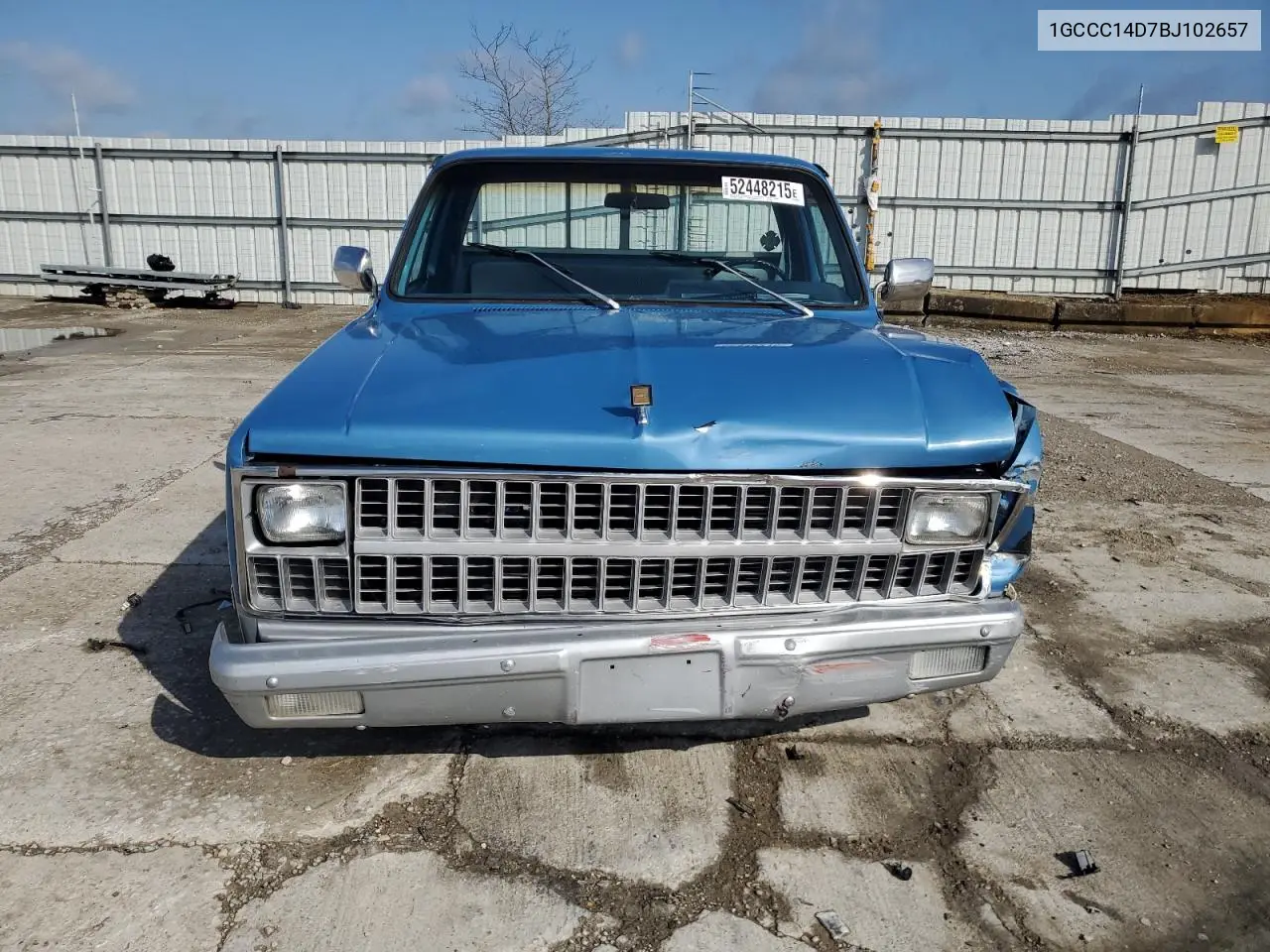 1981 Chevrolet C10 VIN: 1GCCC14D7BJ102657 Lot: 52448215