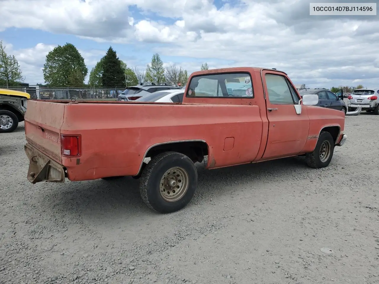 1981 Chevrolet C10 VIN: 1GCCG14D7BJ114596 Lot: 53203345