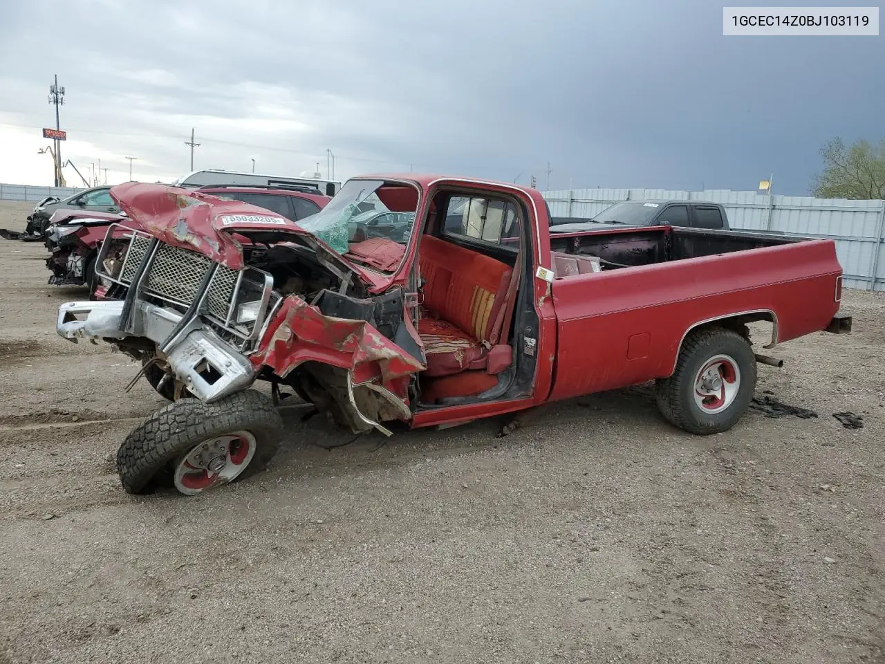 1981 Chevrolet C10 VIN: 1GCEC14Z0BJ103119 Lot: 55033205