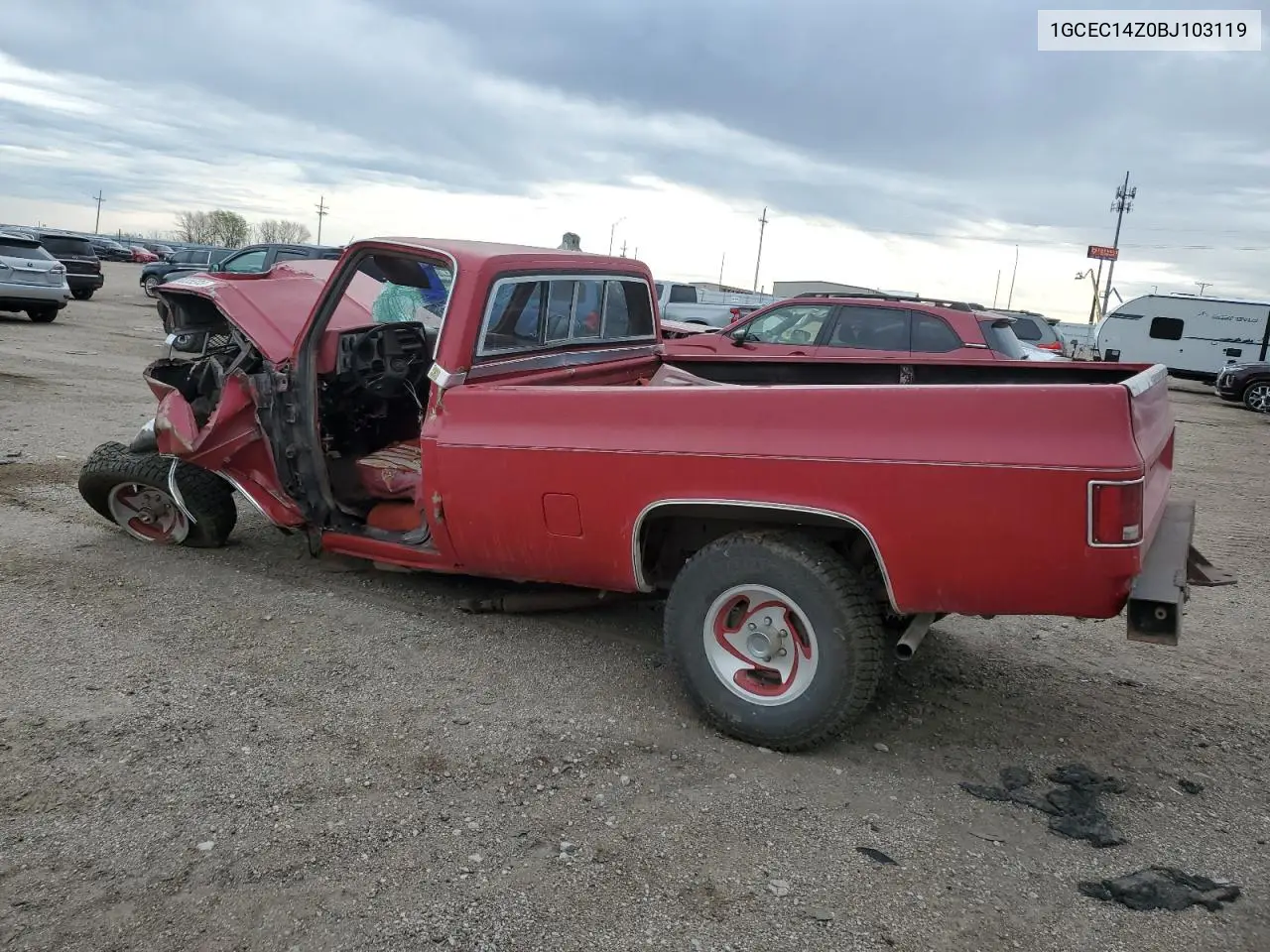 1981 Chevrolet C10 VIN: 1GCEC14Z0BJ103119 Lot: 55033205