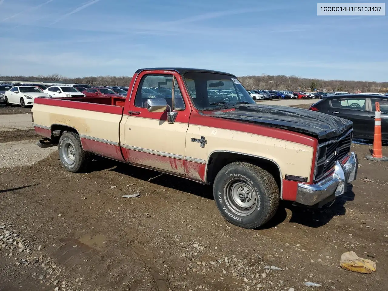 1984 Chevrolet C10 VIN: 1GCDC14H1ES103437 Lot: 46434015