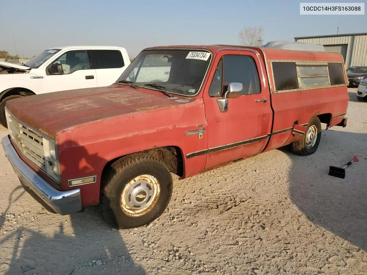 1985 Chevrolet C10 VIN: 1GCDC14H3FS163088 Lot: 52004445