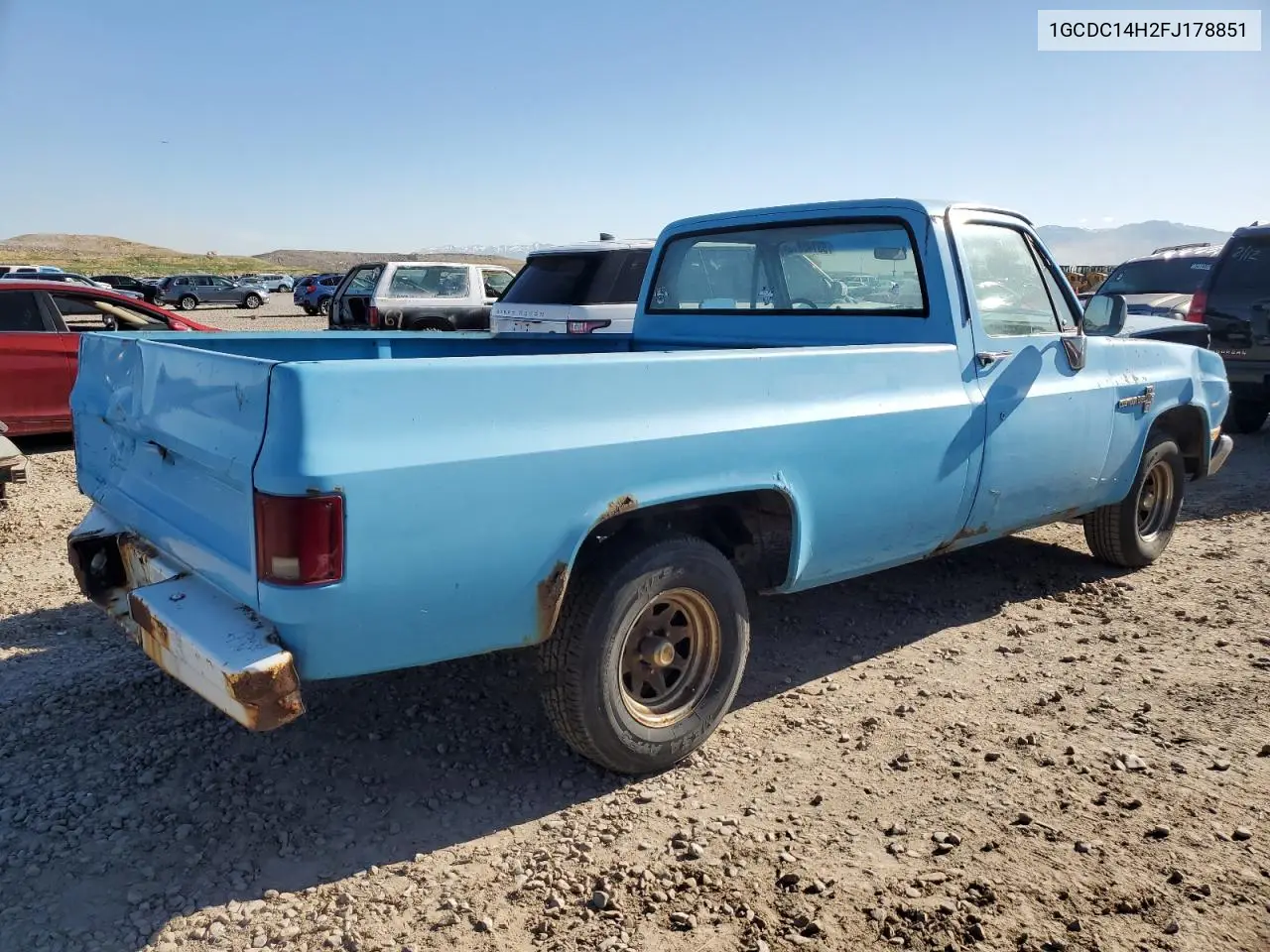 1985 Chevrolet C10 VIN: 1GCDC14H2FJ178851 Lot: 55148815