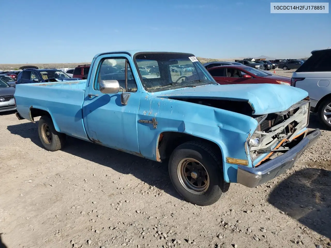 1985 Chevrolet C10 VIN: 1GCDC14H2FJ178851 Lot: 55148815