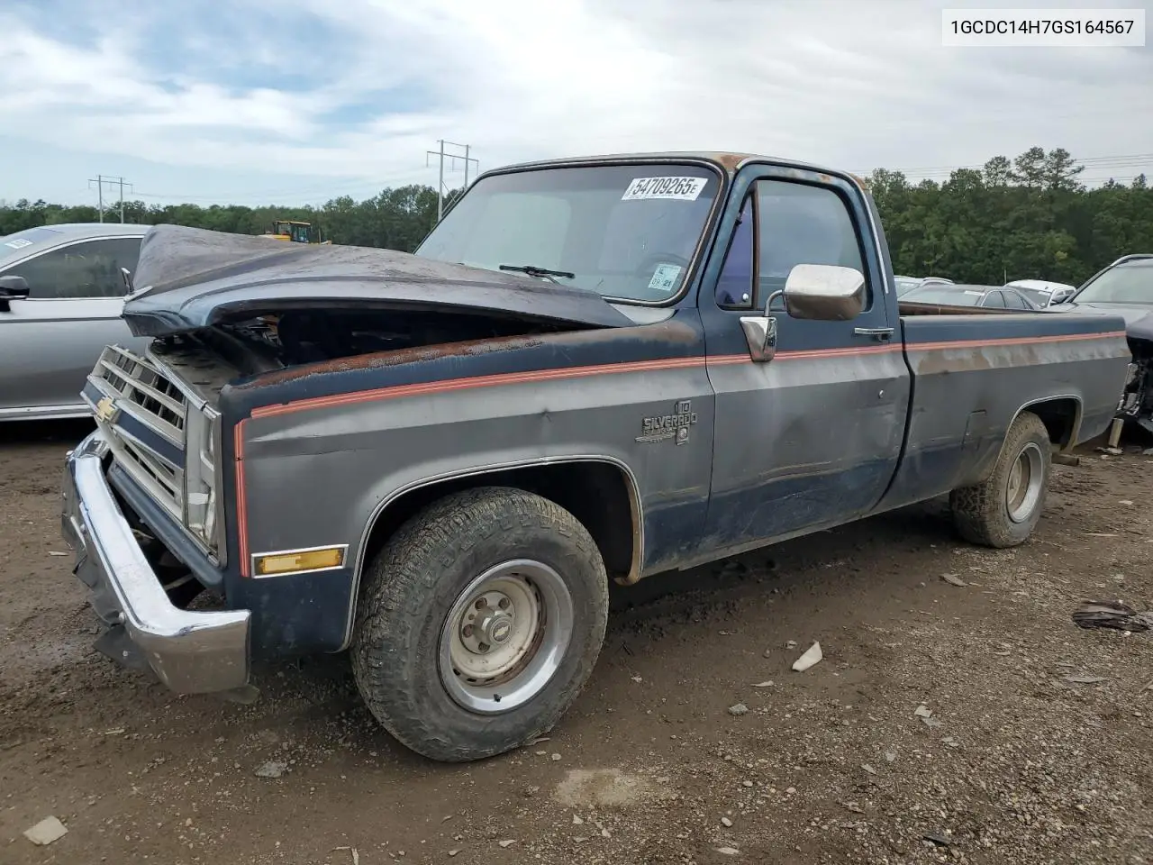 1986 Chevrolet C10 VIN: 1GCDC14H7GS164567 Lot: 54709265