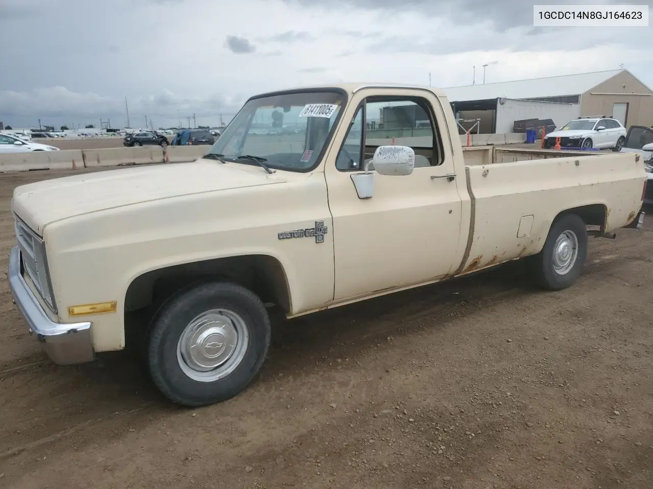 1986 Chevrolet C10 VIN: 1GCDC14N8GJ164623 Lot: 61411005