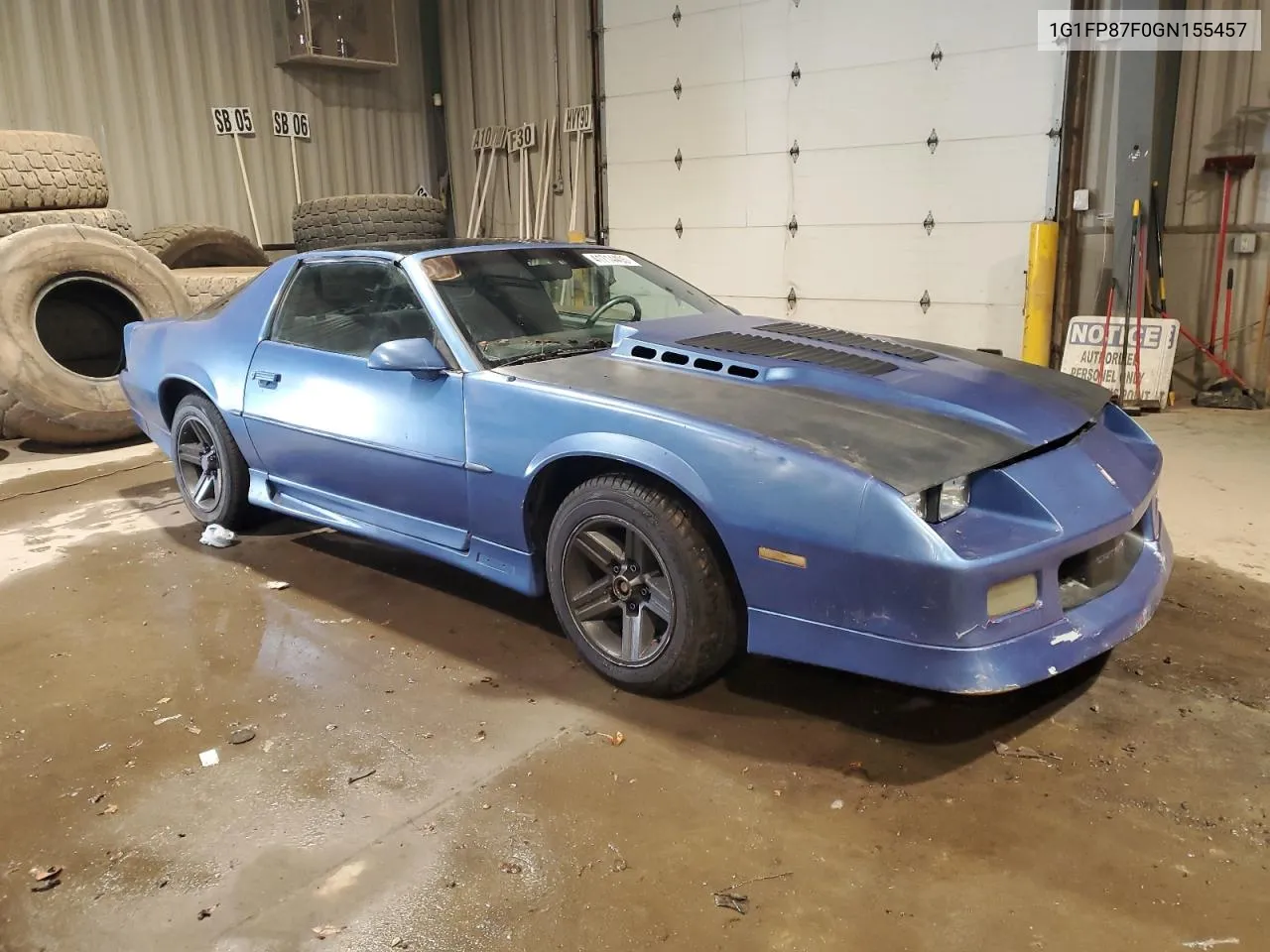 1986 Chevrolet Camaro VIN: 1G1FP87F0GN155457 Lot: 41714405