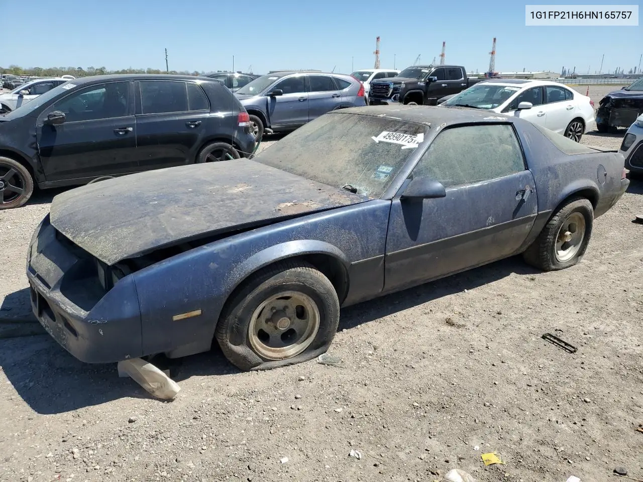 1987 Chevrolet Camaro VIN: 1G1FP21H6HN165757 Lot: 49590175