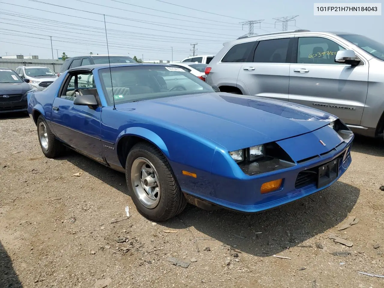 1987 Chevrolet Camaro VIN: 1G1FP21H7HN184043 Lot: 60354515