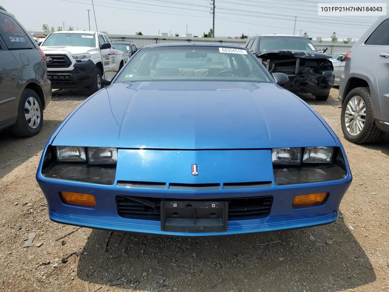 1987 Chevrolet Camaro VIN: 1G1FP21H7HN184043 Lot: 60354515