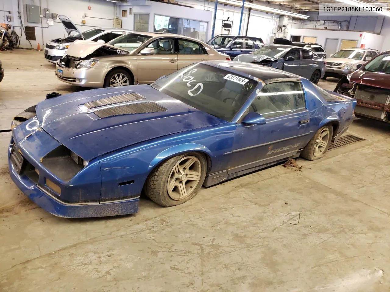 1989 Chevrolet Camaro VIN: 1G1FP2185KL103060 Lot: 53731844