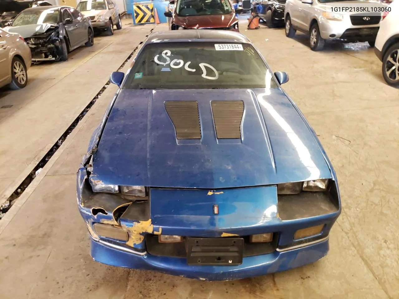 1989 Chevrolet Camaro VIN: 1G1FP2185KL103060 Lot: 53731844