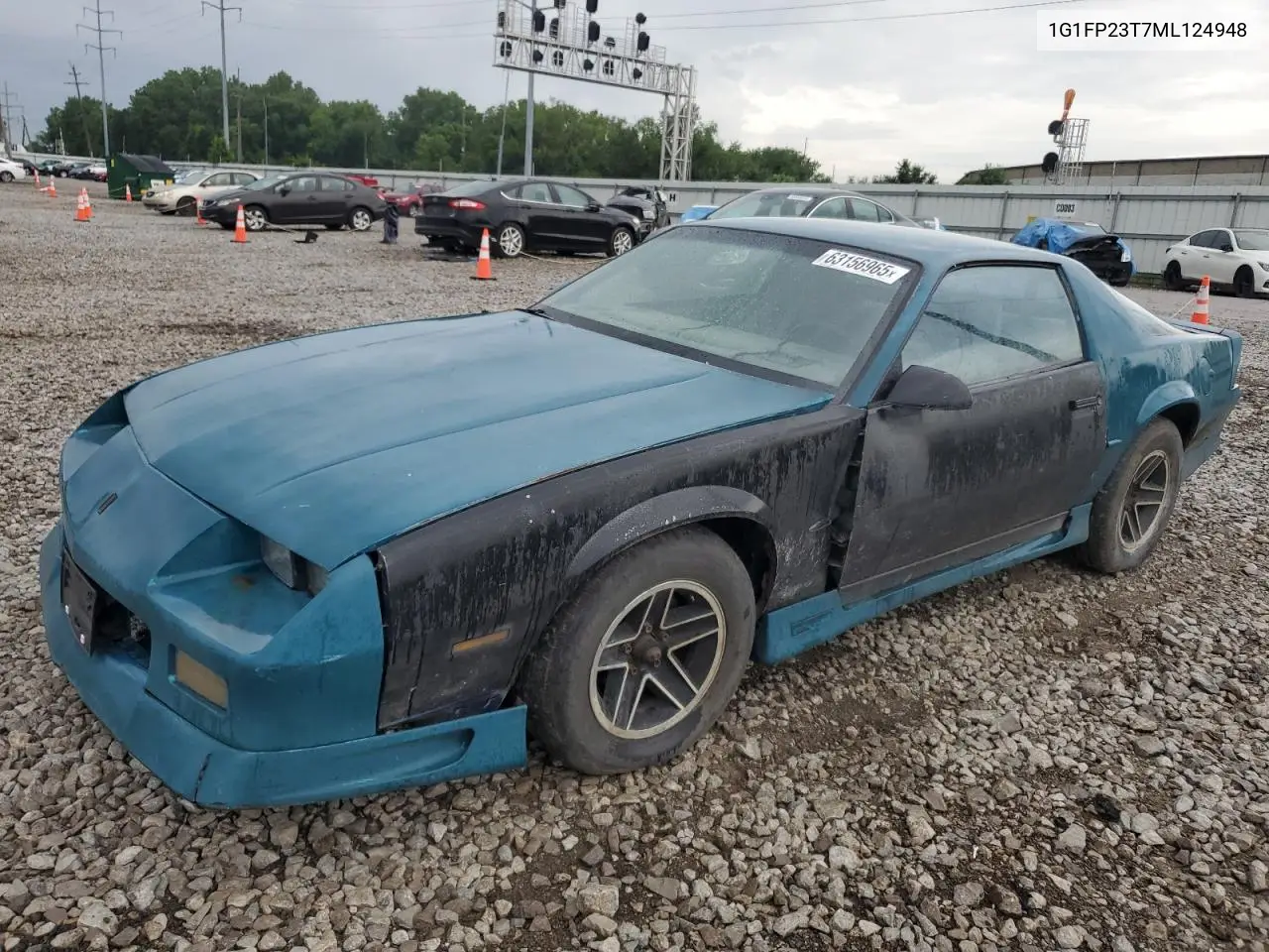 1991 Chevrolet Camaro Rs VIN: 1G1FP23T7ML124948 Lot: 63156965